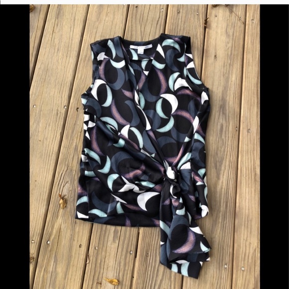 DVF Balisi multicolored balisi crescents top - Picture 8 of 11